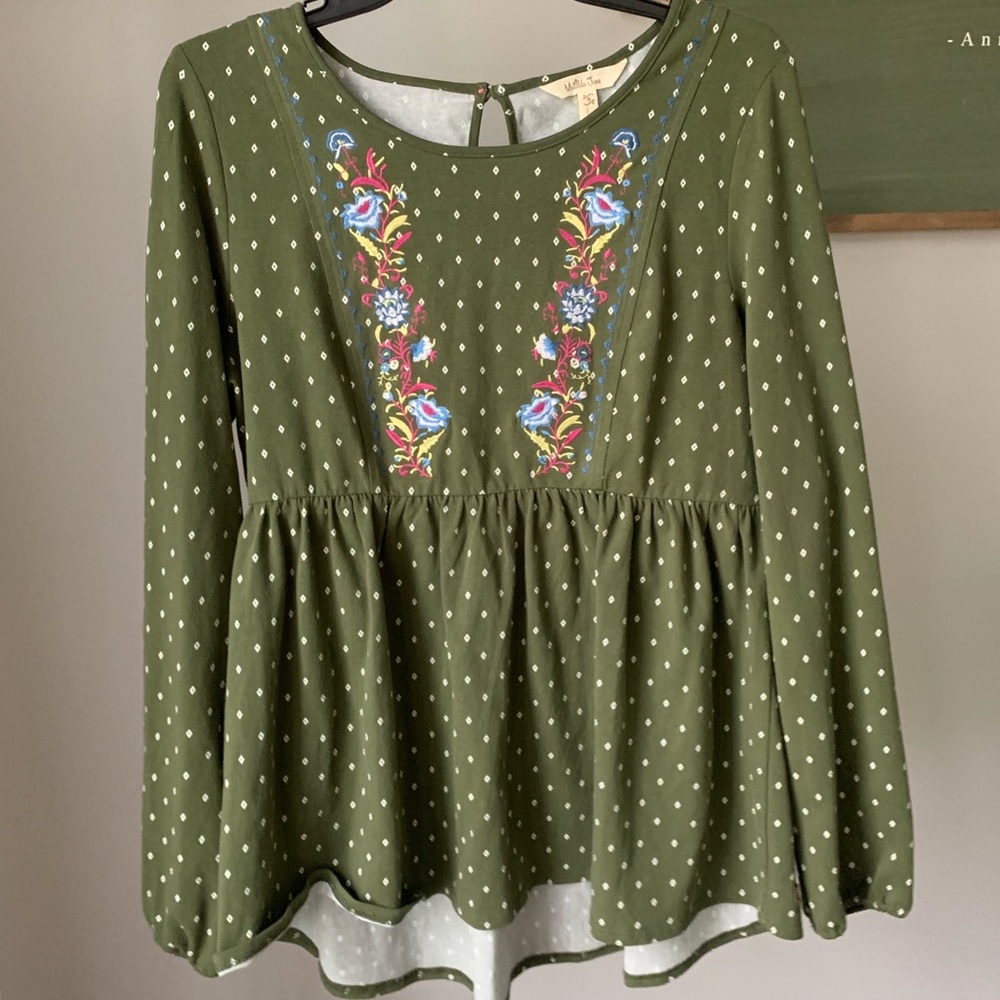 Matilda Jane Peplum Peasant Top